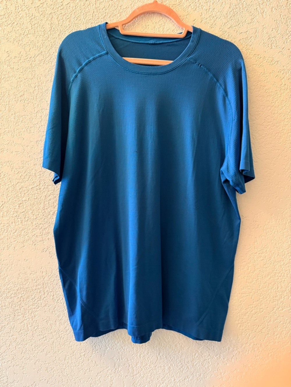 LULULEMON Men’s Metal Teal Vent Tech Athletic Short Sleeve Shirt Size X-Large